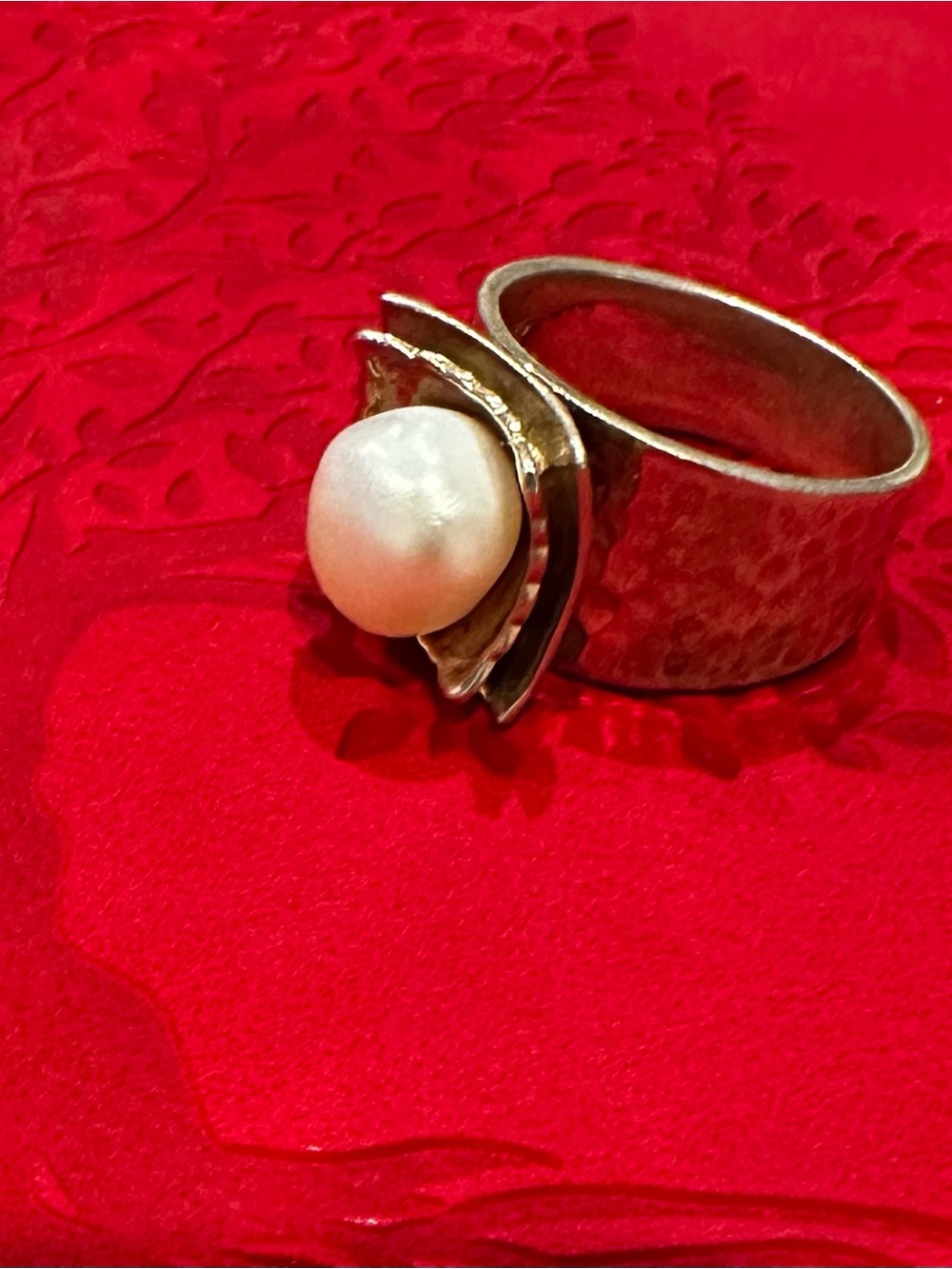Silpada Sterling Silver Ring with White Stone